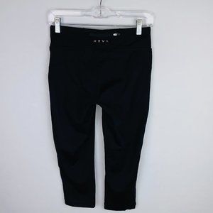 Reva Black Athletic Crop Pants S